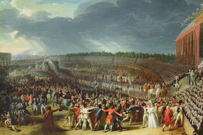 The Celebration of the Federation, Champs de Mars, Paris, 14 July 1790 by Charles Thevenin